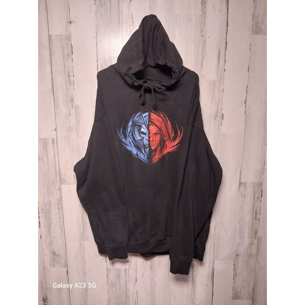 World Of Warcraft Mens Alliance/Horde Battle Of Azeroth Hoodie XXXL Black